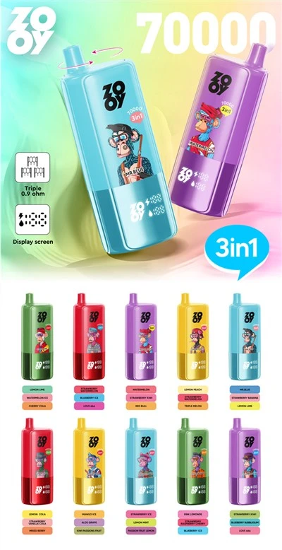 Zooy Triple 70000+ 3} hauv 1 prefilled pod System